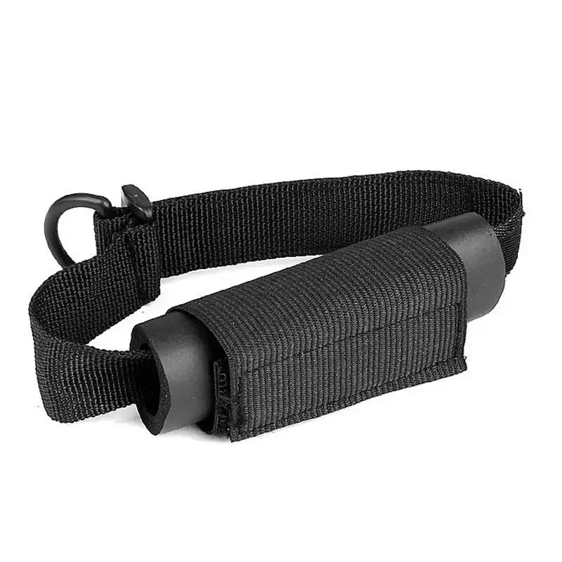 Black ergonomic grip aid strap for limited mobility or arthritic hands support