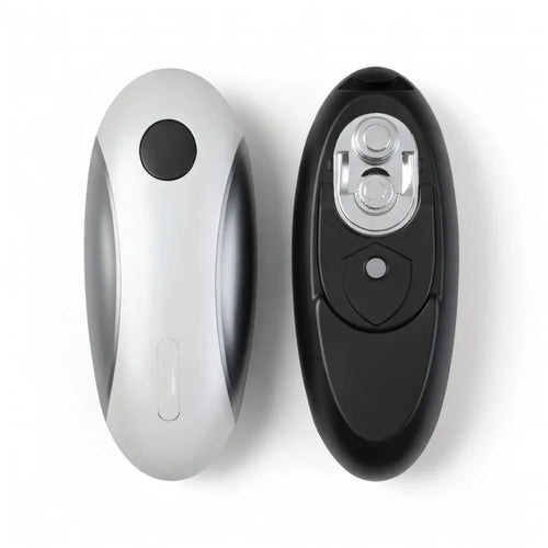 Ergonomic electric can opener for easy use, adaptive aid for limited hand strength